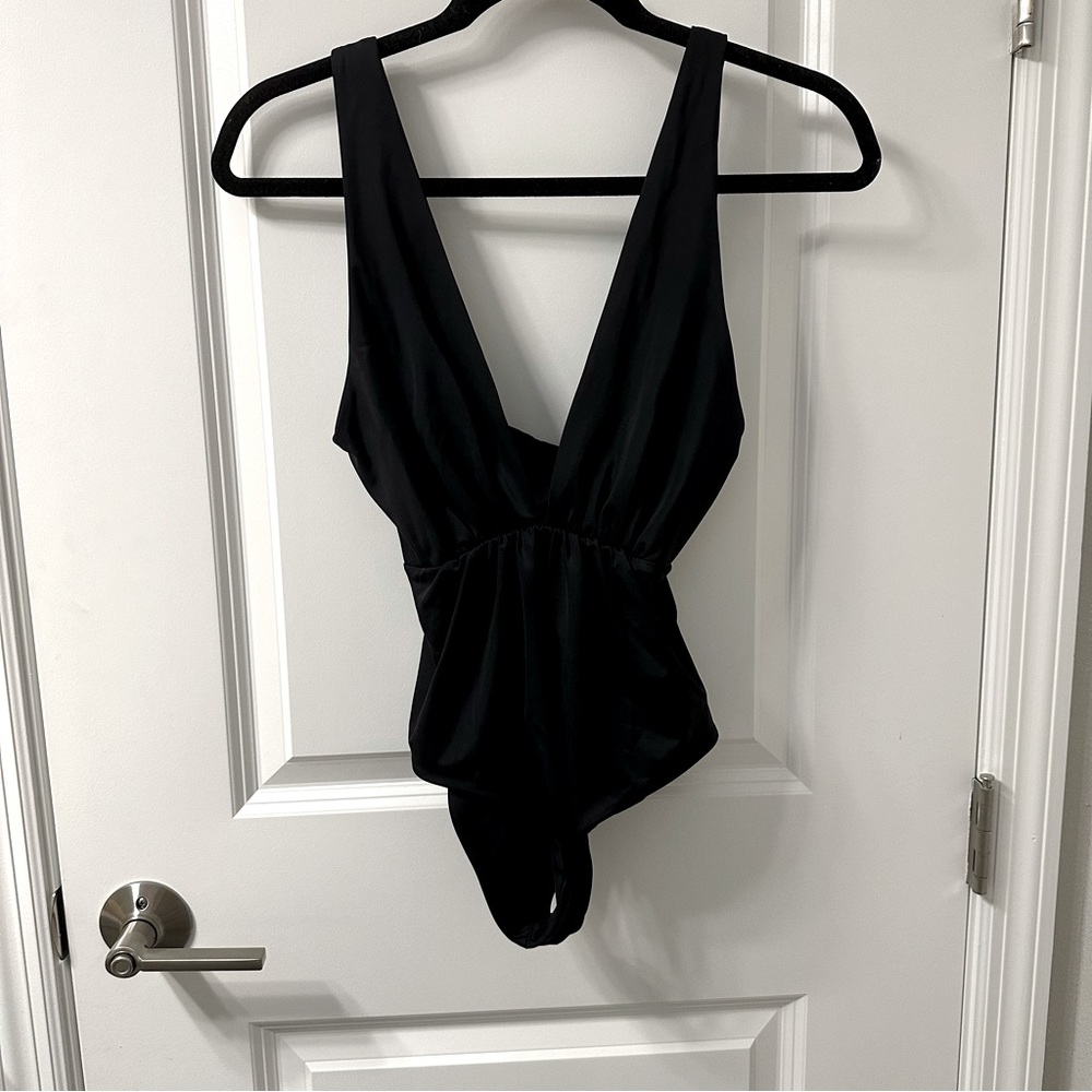 Tori Praver Swimwear Black One-Piece Swimsuit